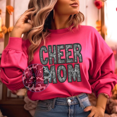 Cheer Mom - Faux Sequins
