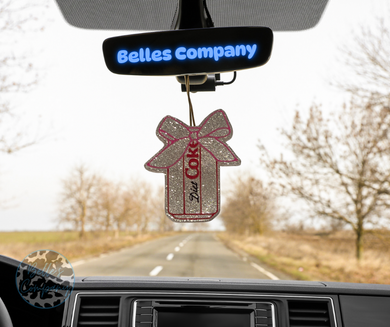 Diet Soda with Bow Freshie - Girly Pop Scent