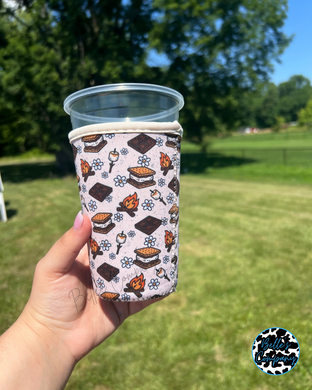 Smores Iced Drink Sleeve Koozie (No Handle)