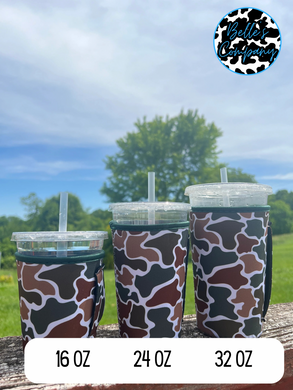 Camo Iced Drink Sleeve Koozie