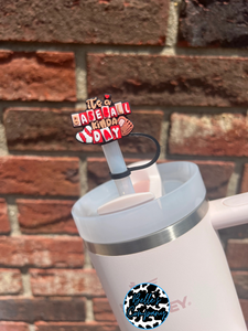 Its a Baseball Kinda Day - Straw Topper - 10mm