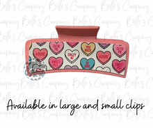 Load image into Gallery viewer, Valentine’s Conversation Hearts Hair Clips