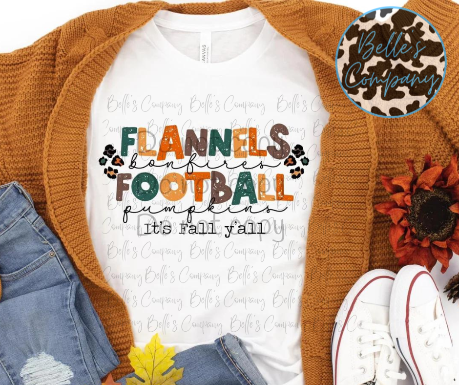 Flannels, Bonfires, Football, Pumpkins - It's Fall Y'all