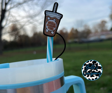 Load image into Gallery viewer, Small Business Fuel Iced Coffee Straw Topper - 10mm