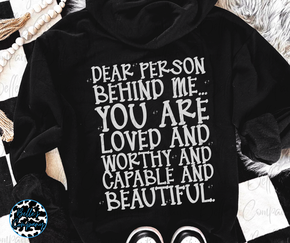 Dear Person Behind Me