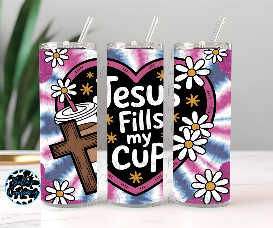 Jesus Fills My Cup Tumbler - 20oz