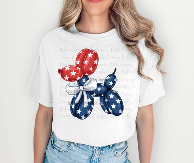 Patriotic Balloon Dog